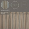 thumbnail image 4 of VHC Brands Grain Sack Blue Stripe Vintage Farmhouse Prairie Long Panel Curtain Set 84x36x19, 4 of 7
