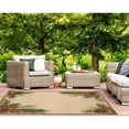 thumbnail image 2 of Liora Manne Ravella Indoor Outdoor Area Rug Natural Pinecone Border 5 x 8, 2 of 5