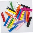 thumbnail image 3 of OUNONA 50Pcs Quilt Fixing Clips Wooden Clips For Picture Clipping And Home Use Assorted Color 2 83In, 3 of 8