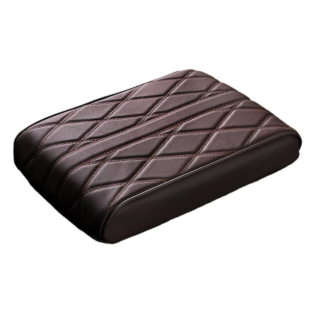 Cojín para reposabrazos de coche, protector central de piel sintética, alfombrillas universales suaves Pequeño