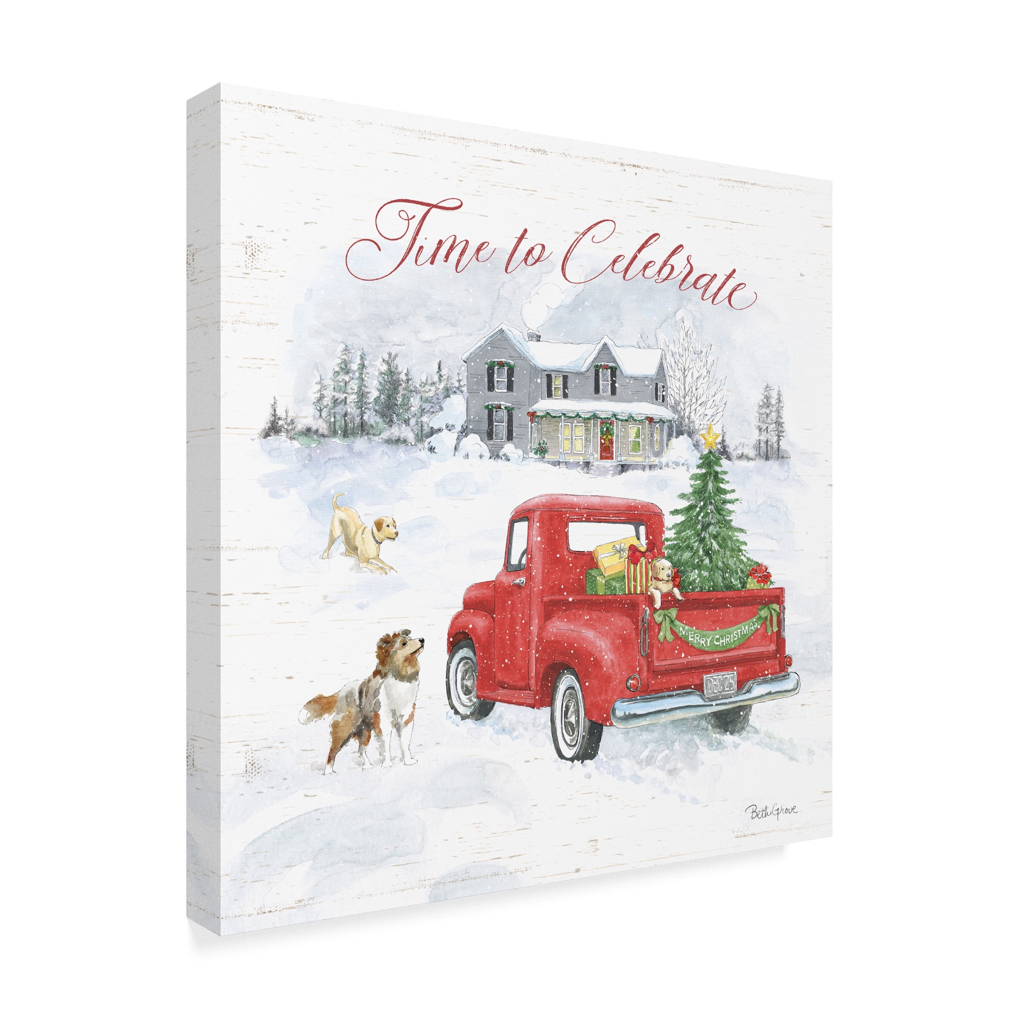 Trademark Fine Art 'Farmhouse Holidays VIII' Canvas Art by Beth Grove