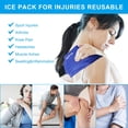 thumbnail image 2 of WORLD-BIO Reusable Gel Cold & Hot Packs, Flexible Ice Packs for Injuries Recovery, Joint Pain Relief for Knee, Foot, Head, Elbow, Ankle, Adjustable Wrap for Surgery, Muscle Pain, Swelling, Bruise, 2 of 3