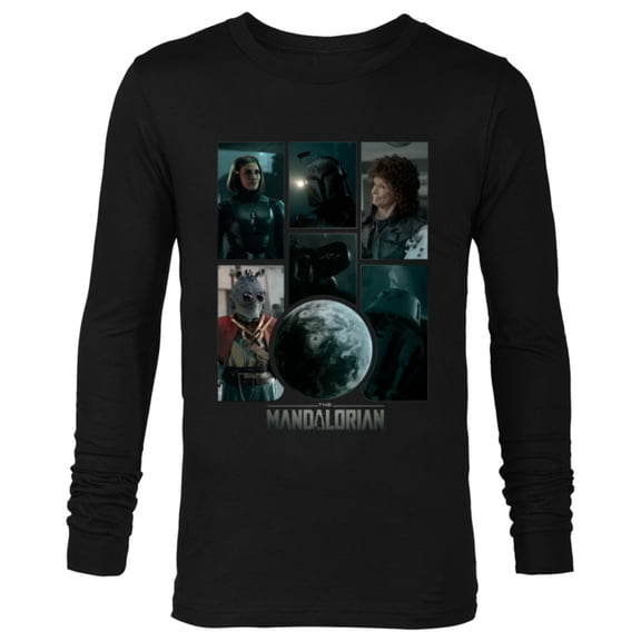 Star Wars The Mandalorian Season 3 Bo-Katan Peli Motto R5-D4 - Long Sleeve T-Shirt for Men - Customized-Black