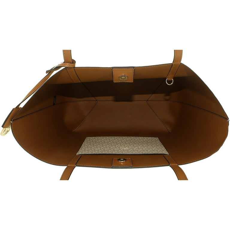 Michael Kors Hayley Large Logo Tote Vanilla Acorn