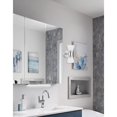 thumbnail image 2 of Dainolite 2 Light Incandescent Vanity Polished Chrome with Clear Ribbed Glass, 2 of 3
