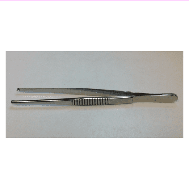 Tissue Forceps 41/2" 1x2 Teeth, Stainless Steel