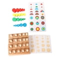 thumbnail image 3 of Bloques de Montessori, Rompecabezas, Enchufe, Cilindro, Y Material de Reconocimiento de Color, Tablero, Juguetes Educativos para Estilo3 SM SunniMix juguetes de madera montessori, 3 of 8