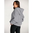 thumbnail image 4 of Trendy Queen Womens Oversized Hoodies Fleece Sweatshirts Long Sleeve Sweaters Pullover Fall Outfits Winter Clothes Grey M .., 4 of 7