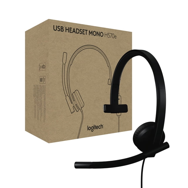 Auriculares Logitech H570e USB-C con cable y micrófono para PC/Mac