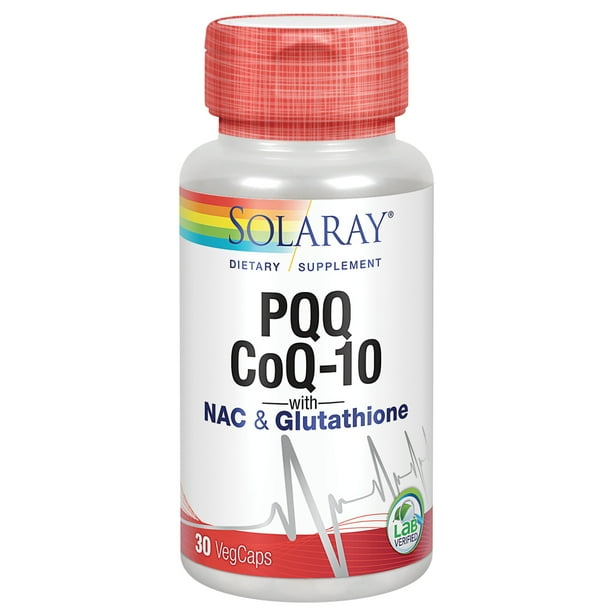 Solaray PQQ CoQ10 with NAC & Glutathione Cardiovascular Health