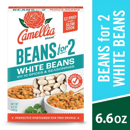 Camellia Beans for 2 White Beans with 10 Spices & Seasoning 6.6 oz