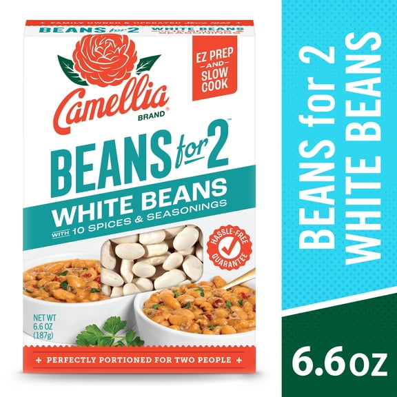 Camellia Beans for 2 White Beans with 10 Spices & Seasoning 6.6 oz