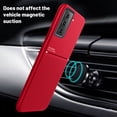 thumbnail image 2 of Dteck Case for Samsung Galaxy S24,Shockproof TPU Hybrid PC Case Slim Back Magnetic Cover,Red, 2 of 5