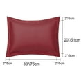 thumbnail image 6 of Unique Bargains Pillowcases Soft Microfiber Pillow Shams Set of 2 Queen Wine Red, 6 of 8