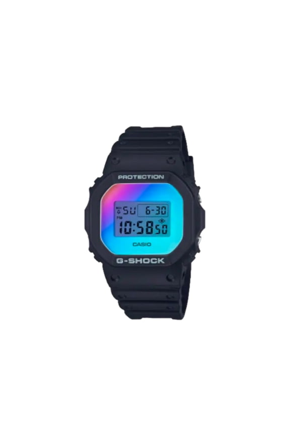 Casio G-Shock DW5600SR Digital Resin Black/Rainbow Watch DW5600SR-1