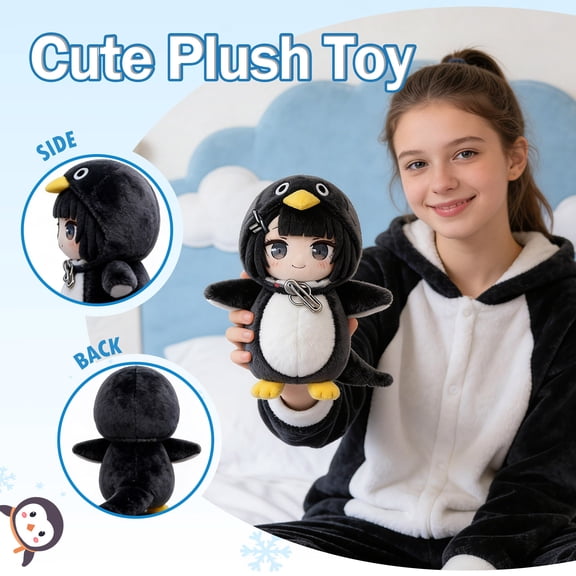 Tanglewen Anime gugugaga Penguin Plush Cute Penguin Costume Collectible Kawaii Mini Stuffed Animal Personalized Decor for Home,Office,and Any Space