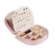 thumbnail image 1 of Caja de joyería, Organizador de joyas Caja de cuero del organizador de la joyería del viaje del portable para las pulseras del collar de los pendientes de los anillos (Rosado) Shuxiu Wang 9024719187129, 1 of 1