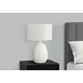 thumbnail image 6 of Lighting Fixtures Lighting, 26"h, Table Lamp, Ivory / Cream Shade, Cream Resin, Contemporary,Table Lamps, 6 of 7