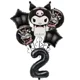 thumbnail image 3 of Kuromi-Suministros de fiesta de cumpleaños para niños, banderines de látex, decoración de globos, plato de taza, tema Sanrio, alta calidad, Baby Shower, 3 of 5