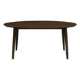 thumbnail image 2 of Oval Solid Wood Table, Mid-century Modern, 6 Dining Setup Modern Oval, Seats 6, Walnut, 2 of 3