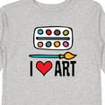 thumbnail image 4 of Inktastic Painting I Love Art Boys or Girls Long Sleeve Toddler T-Shirt, 4 of 5