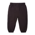 thumbnail image 2 of Antinious Toddler Boys Winter Jogger Pants Solid Linen Like Elastic Waist Sweatpants,Boys Girls Sweatpants,Kids Jogger Pants,Coffee,130, 2 of 3