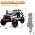 thumbnail image 2 of 24V Kids Ride on Truck, 2 Seater Electric Ride on Car with Remote Control 4 X 45W Powerful Engine, 4WD/2WD Switchable Ride on Toy with Headlight, 2 of 7