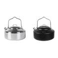 thumbnail image 1 of Hervidor para Acampar Mini Tetera Portátil 1L Utensilios Mochilero Y Senderismo (plateado), 1 of 8