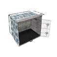thumbnail image 6 of Palm Dog Crate Cover, Continuous Tropical Themed Pattern of Bicolour Exotic Tree Sketches, Easy to Use Pet Kennel Cover Small Dogs Puppies Kittens, 7 Sizes, Dark Sky Blue Seafoam, by Ambesonne, 6 of 6