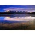 thumbnail image 2 of Grandmaison, Mike 32x24 Black Ornate Wood Framed with Double Matting Museum Art Print Titled - Canada, Alberta, Pyramid Lake in Jasper NP, 2 of 4