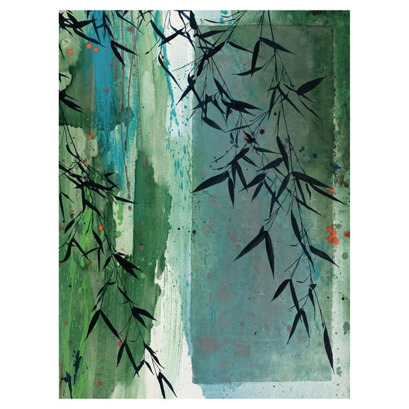 Chiffon Mist by Jackie Battenfield Abstract Tree Leaves Canvas Art