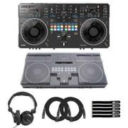 Pioneer DJ DDJ-REV5 Scratch-Style 2-Channel Performance DJ Controller with Cover & Headphones Package