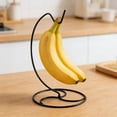 thumbnail image 4 of Modern Banana Hanger-Fruit Hanger Tree Stand with Stainless Steel Hook to Keep Bananas Fresh for Kitchen Countertop, 4 of 9