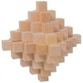 thumbnail image 1 of Wooden Kongming Lock, 3D Brain Teaser Puzzle, Office Decompression Puzzle For Adult, Desktop Intelligence Gift For Kids (Big Pineapple) For Adult, 1 of 4