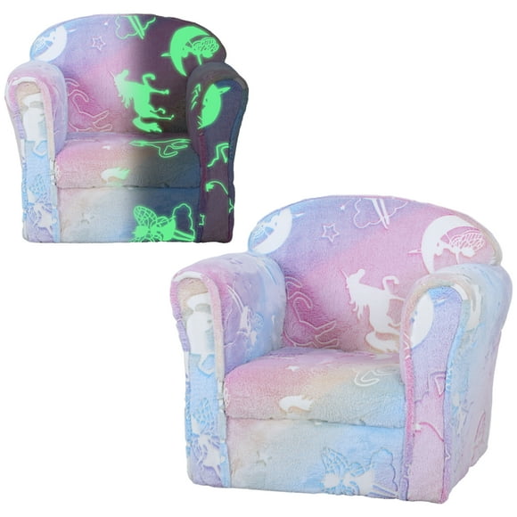 Qaba Toddler Chair with Luminous Fairy Design for 18-36 Months, Multicolour