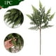 thumbnail image 1 of Rama de Cedro Artificial para Árbol de Navidad - Follaje de Plástico Verde de 45 Cm para Decoración Navideña, Coronas y Centros de Mesa, Textura Realista, Tallos Flexibles, 1 of 6