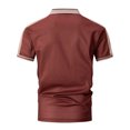 thumbnail image 6 of FUZHIQ Men's Polo Shirts Short Sleeve Color Block Horse Embroidery Casual Golf Polo Breathable Lightweight Business Daily Wear Fashion Collared Tops,M, 6 of 6