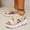 Beige, variant on EQWLJWE Dressy Sandals Women's Flat Breathable Mesh Upper Sports Sandals Slingback Casual Comfort Fish Mouth Beach Casual Sandals for School College Library