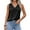 Black, variant on Women's Fashionable Casual Solid Color Vest Top for Everyday Wear, Layering, and Spring Summer Styles,Light Brown,XL