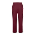 thumbnail image 4 of Samickarr Wide Leg Pants for Men Drawstring Elastic Waist with Pockets Pants Solid Color Straight Trousers, 4 of 6
