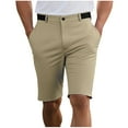 thumbnail image 3 of Avtoify Men's Summer Solid Color Pocket Outdoor Sports Golf Fashionable Pant for Men 5 Quarter Shorts, 3 of 8