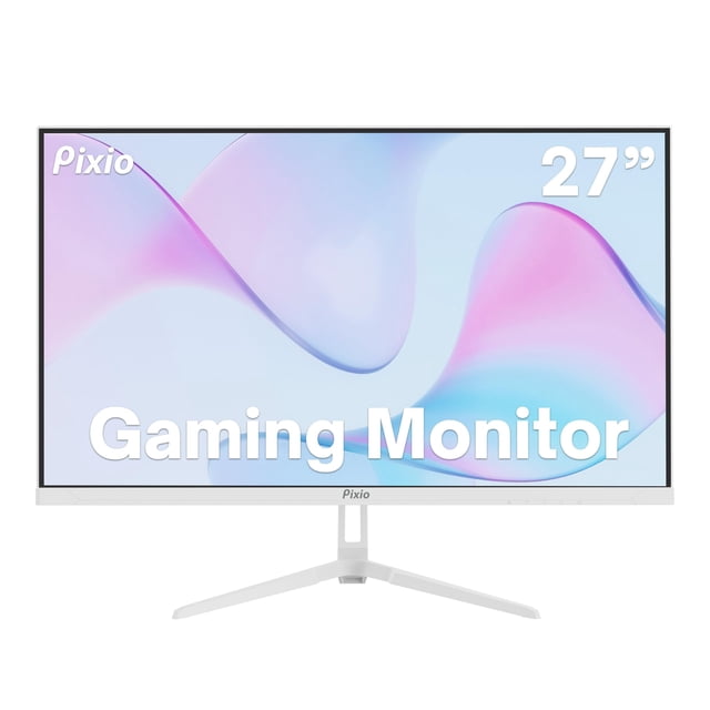 Pixio PX278 Wave White 27 pulgadas Frecuencia de actualización de 180 Hz Resolución FHD 1440p Panel IPS rápido Tiempo de respuesta GTG de 1 ms Monitor para juegos blanco con FreeSync