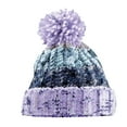 thumbnail image 4 of Beechfield Mens/Womens Corkscrew Knitted Pom Pom Beanie Hat, 4 of 4