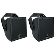 (2) JBL AWC82-BK 8" Black Indoor/Outdoor 70V Surface Mount Commercial Speakers