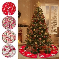 Christmas Decoration Christmas Tree Skirt Classic Elementals Large Christmas Decor Mat Christmas Tree Bottom Decoration for Holiday Party Indoor Outdoor Decor Christmas Gift 23.62x23.62 inch