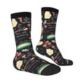 thumbnail image 3 of Uemuo Vegetable Quiche Pattern Women's Crew Socks, Soft Durable Breathable Moisture-Wicking with Odor Control Cotton socks, 3 of 9