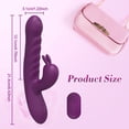 thumbnail image 2 of TLUDA Rechargeable Heated G Spot Vibrator Rabbit Vibrator Stimulator Personal Massager Sex Toys for Women Purple, 2 of 6