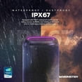thumbnail image 3 of Monster DNA Max Portable Bluetooth Speaker, 360° Bass Sound, 10W Wireless Charging, IP67 Waterproof, Indoor/Outdoor Use, 3 of 8