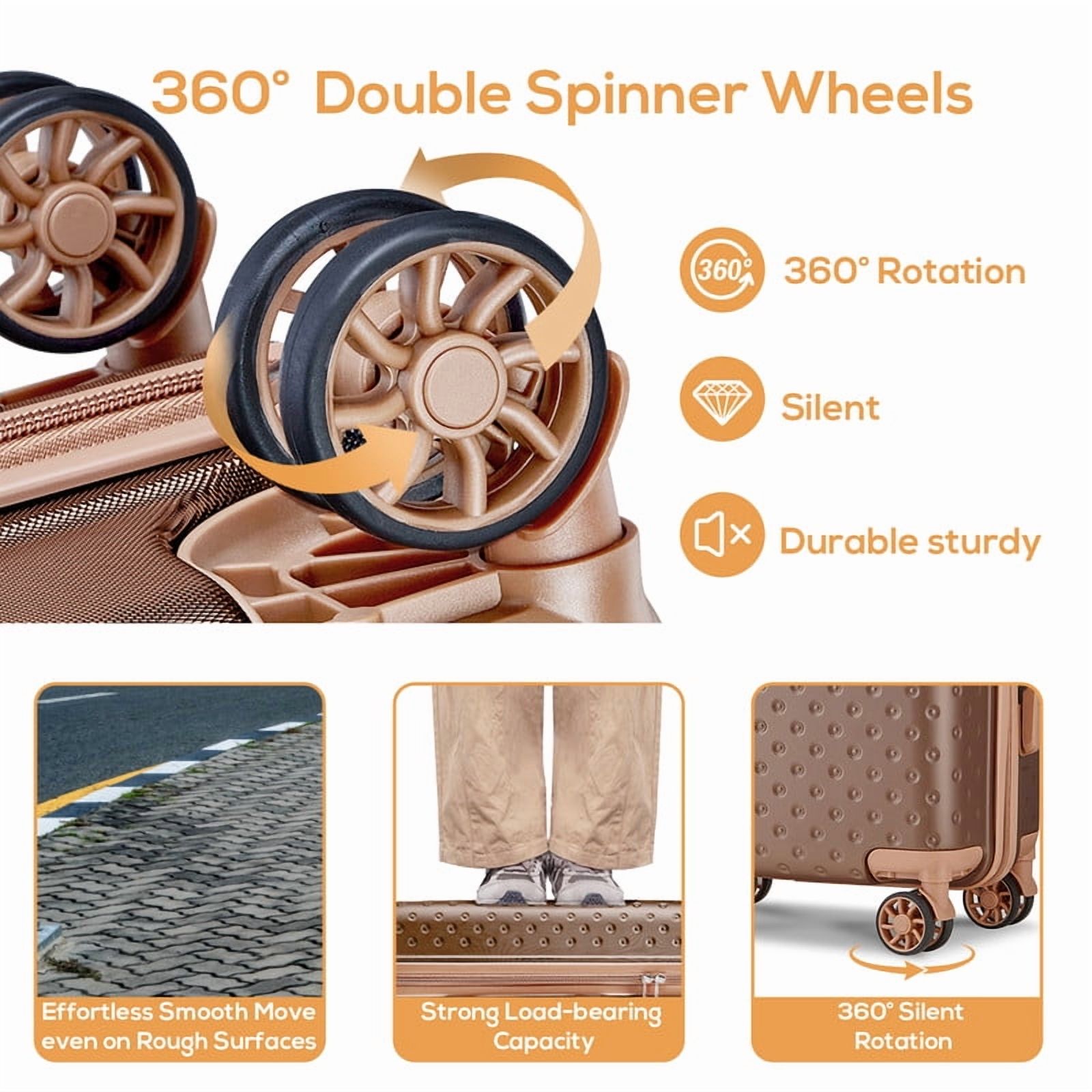 Joyway 3-Piece Hardside Luggage Set with Spinner Wheels photo 2