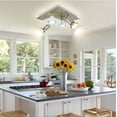 thumbnail image 3 of AIR-LED Track Lighting Fixtures Ceiling, 4-Light Directional Kitchen Light Fixture Ceiling, Adjustable Flush Mount Ceiling Light for Living Room, Dining Room, Nickel and Chrome, 4 * 3W GU10 Bulbs, 3 of 4